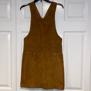 ATMOSPHERE size 4 faux suede jumper dress nwot
